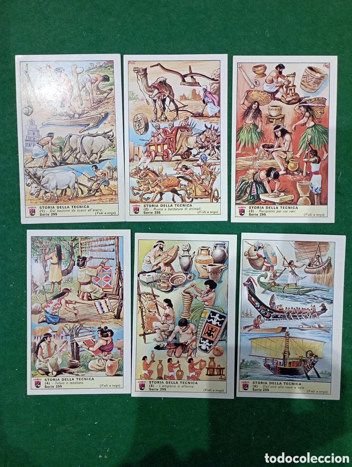 Collezionismo Figurine antiche: Serie n&ordm; 255 completa de 6 cromos colecci&oacute;n Lavazza.