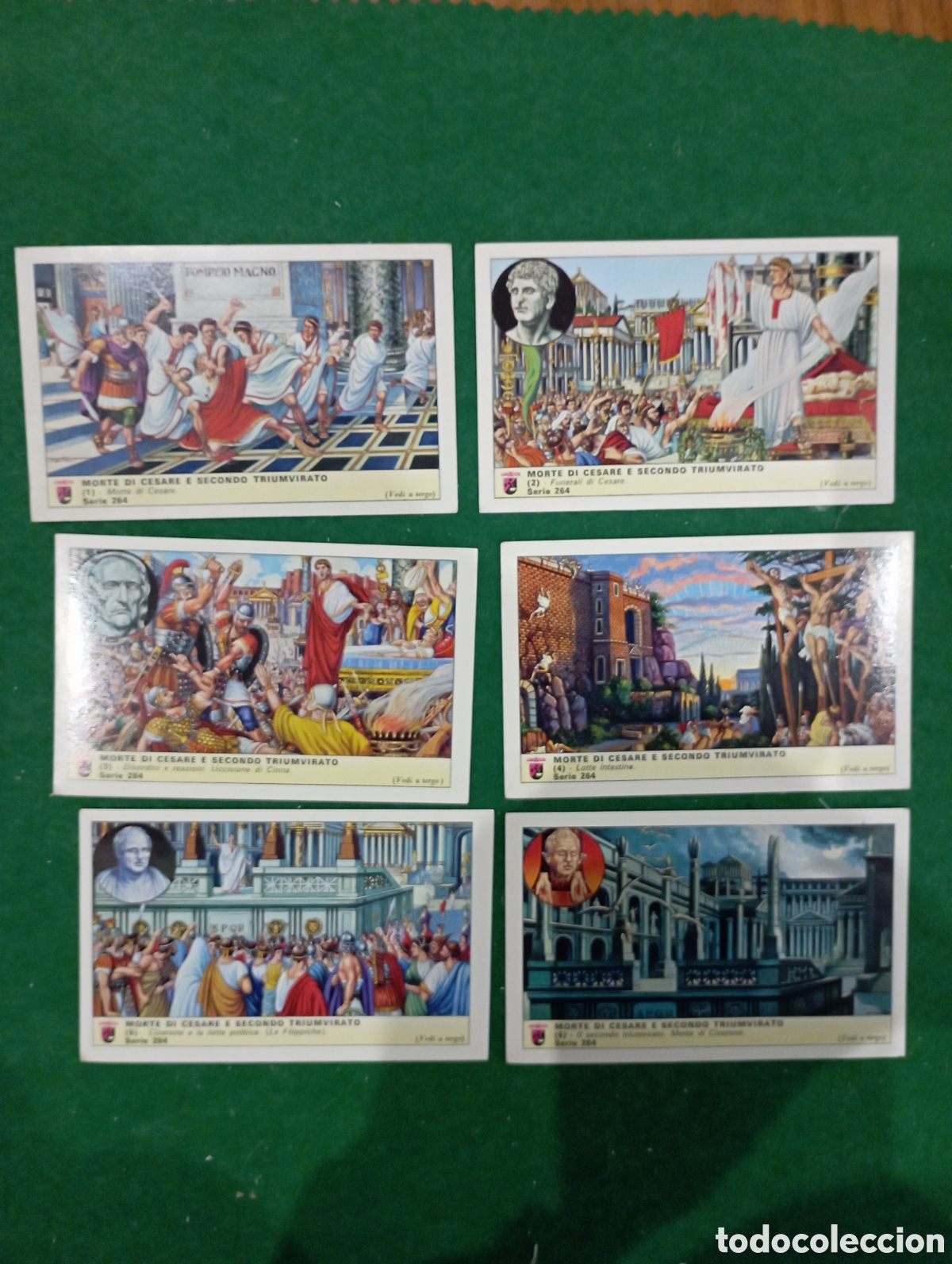 Collezionismo Figurine antiche: Serie n&ordm; 264 completa de 6 cromos colecci&oacute;n Lavazza.