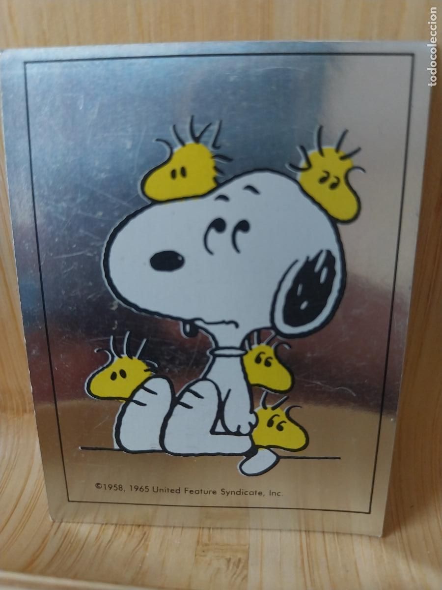 Coleccionismo Cromos antiguos: SNOOPY I LOVE PANINI 1987 CROMO 77 BRILLANTE SIN PEGAR NUNCA ORIGINAL VINTAGE