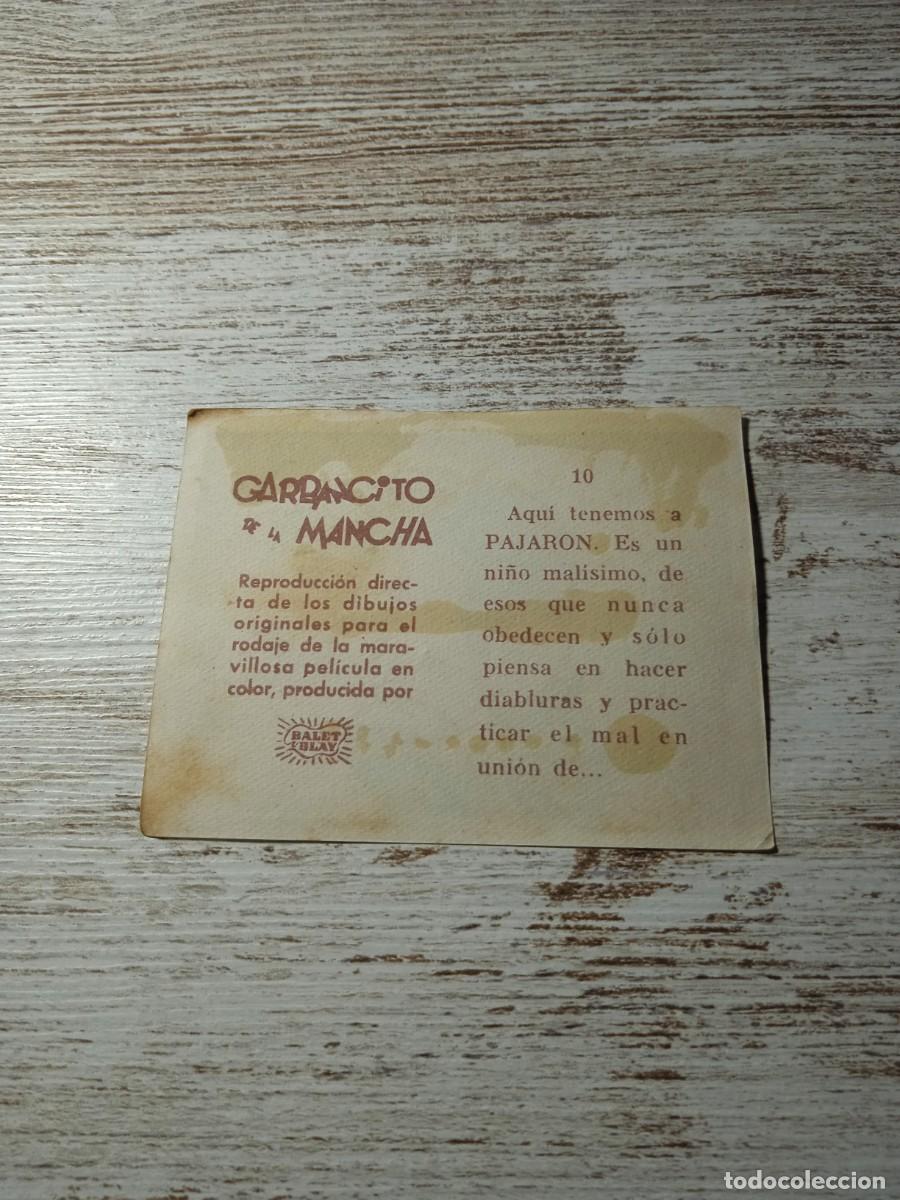 Coleccionismo cromos antiguos: Cromo N&deg; 10 Garbancito de la mancha - Foto 2