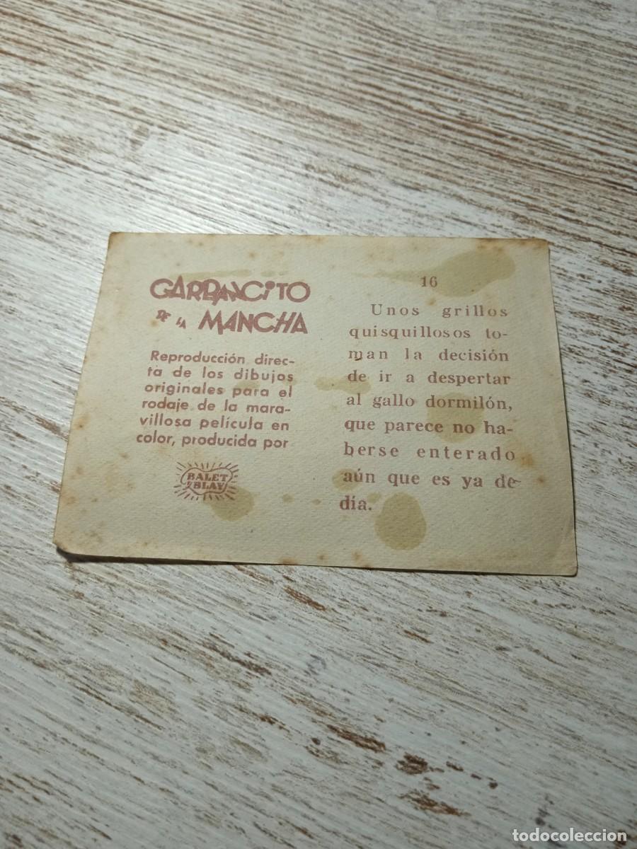 Coleccionismo cromos antiguos: Cromo N&deg; 16 Garbancito de la mancha - Foto 2