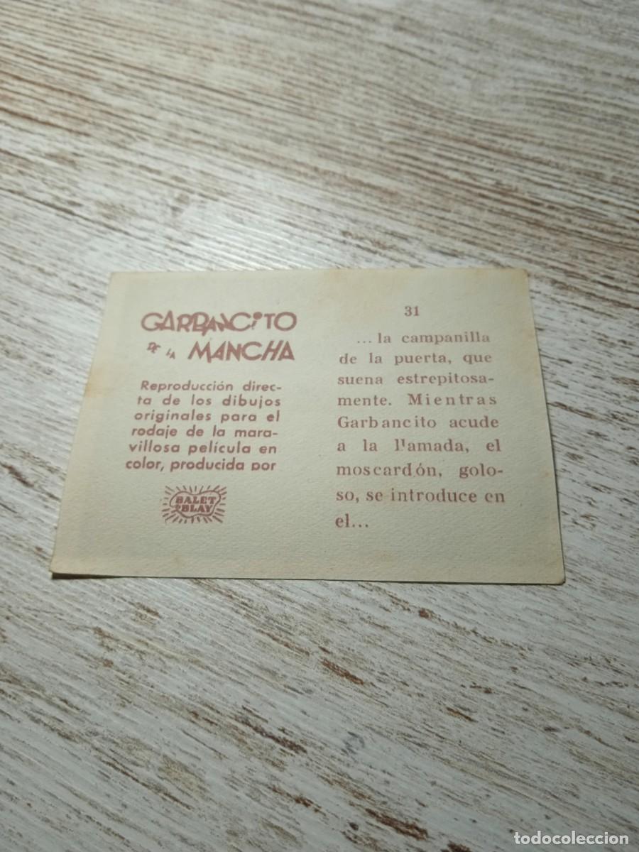 Coleccionismo cromos antiguos: Cromo N&deg; 31 Garbancito de la mancha - Foto 2