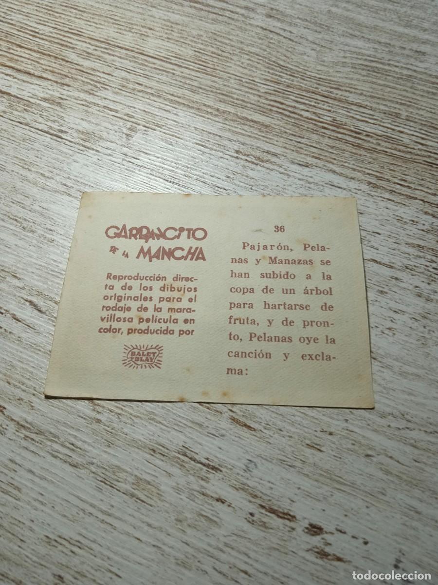 Coleccionismo cromos antiguos: Cromo N&deg; 36 Garbancito de la mancha - Foto 2