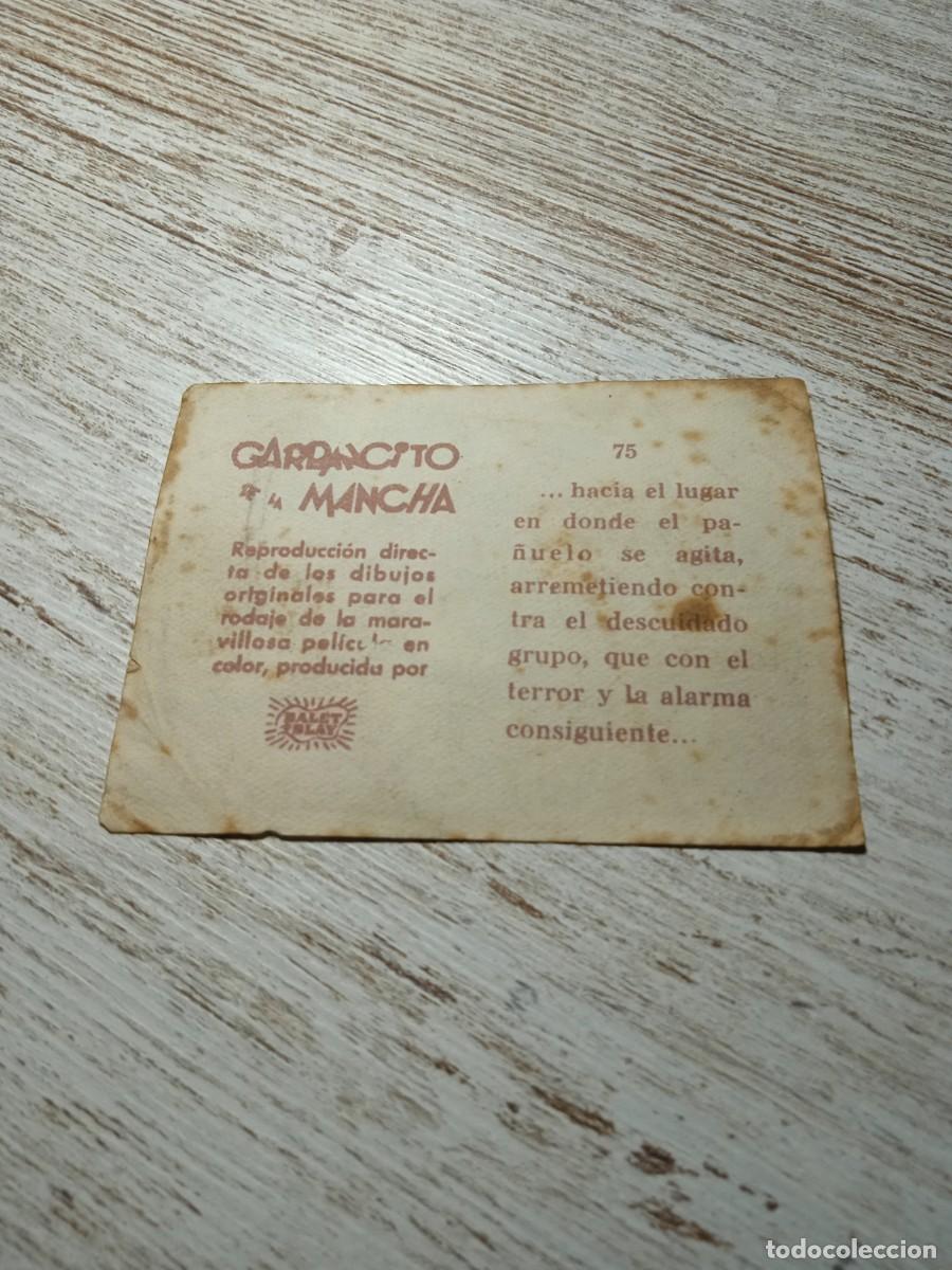 Coleccionismo cromos antiguos: Cromo N&deg; 75 Garbancito de la mancha - Foto 2