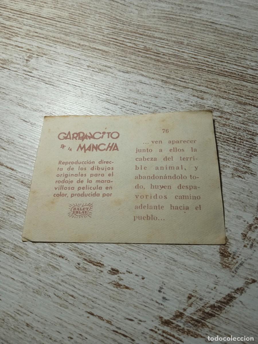 Coleccionismo cromos antiguos: Cromo N&deg; 76 Garbancito de la mancha - Foto 2