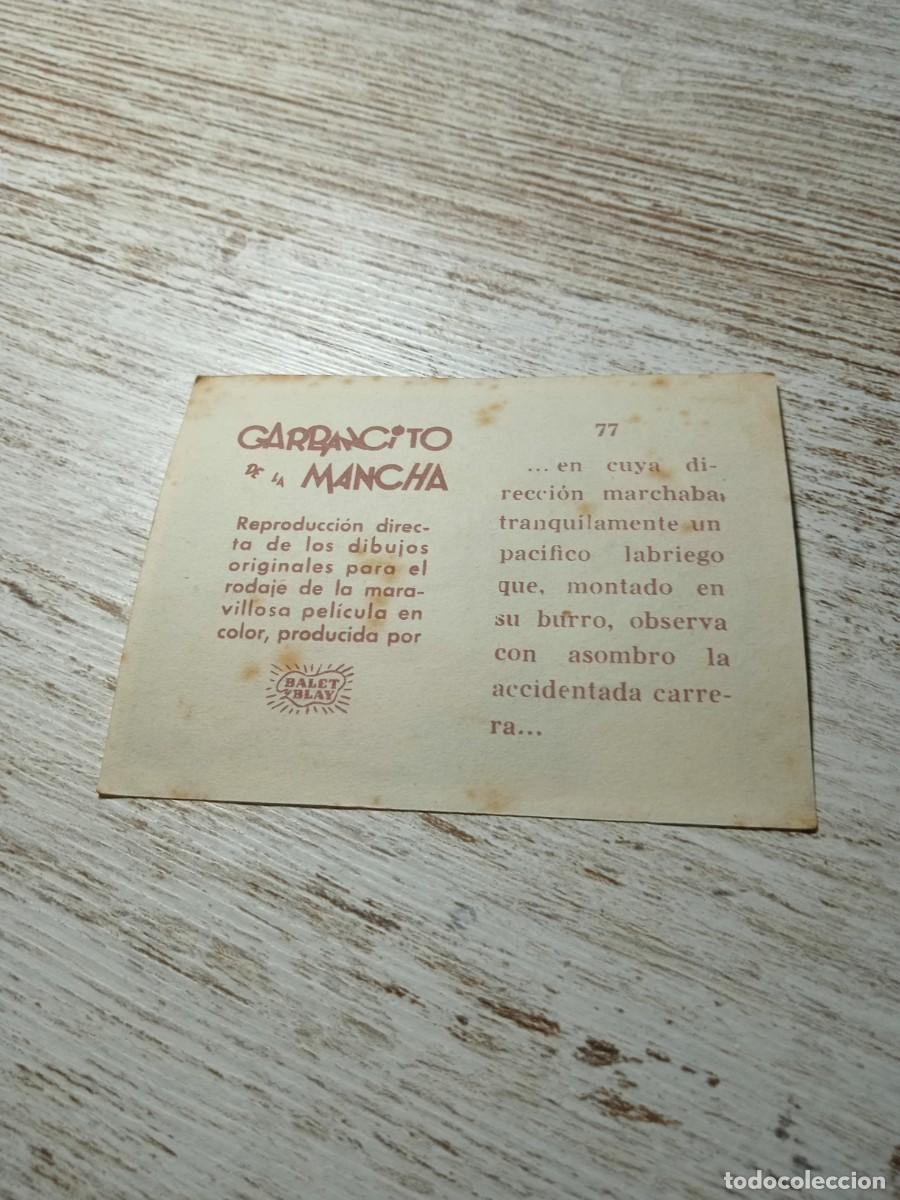Coleccionismo cromos antiguos: Cromo N&deg; 77 Garbancito de la mancha - Foto 2