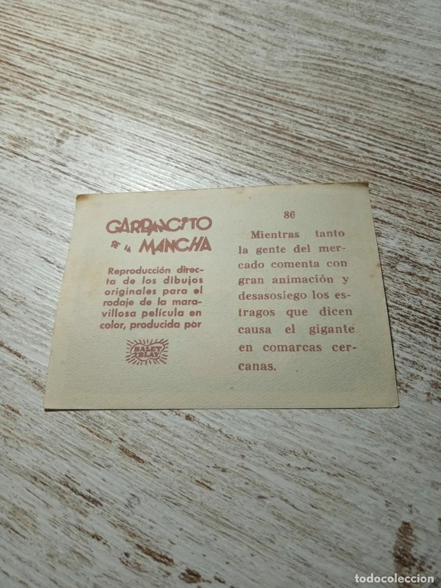 Coleccionismo cromos antiguos: Cromo N&deg; 86 Garbancito de la mancha - Foto 2