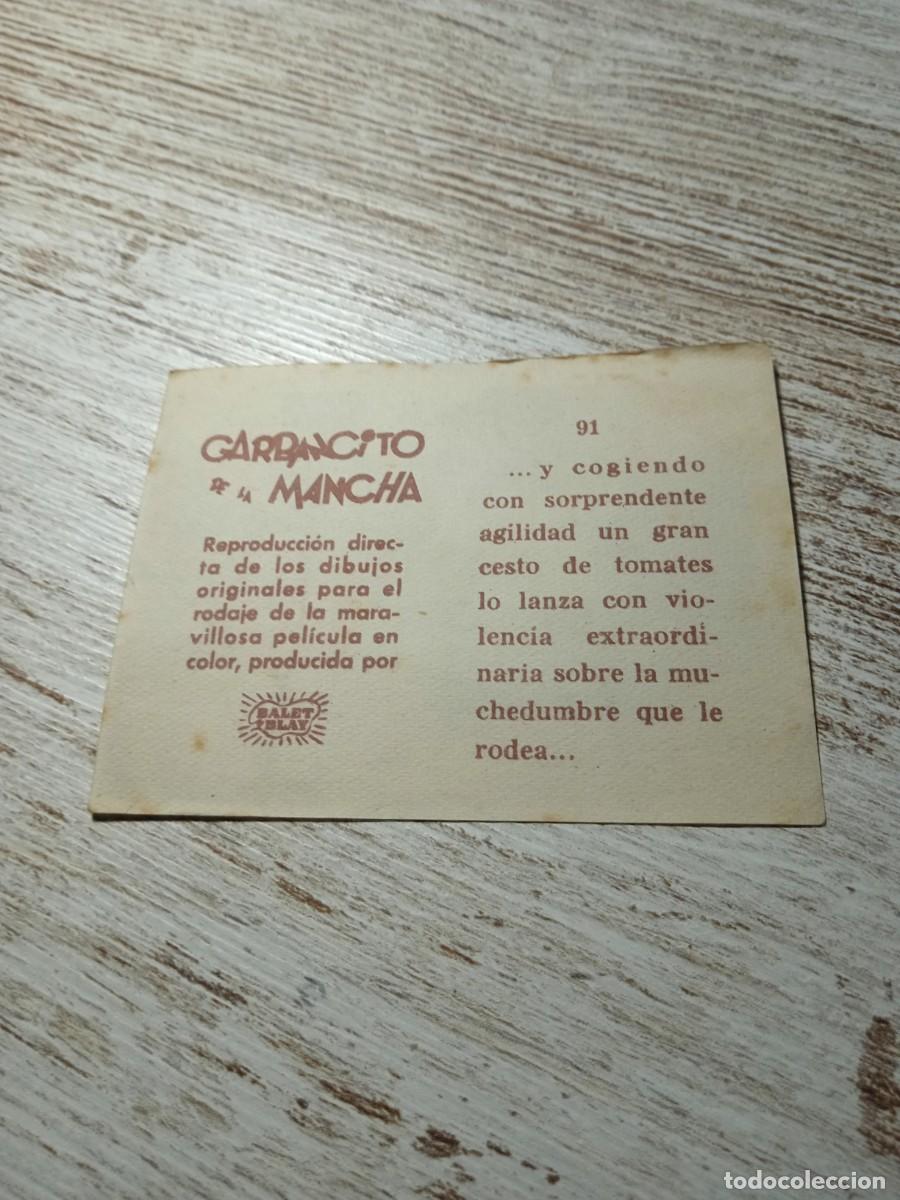 Coleccionismo cromos antiguos: Cromo N&deg; 91 Garbancito de la mancha - Foto 2