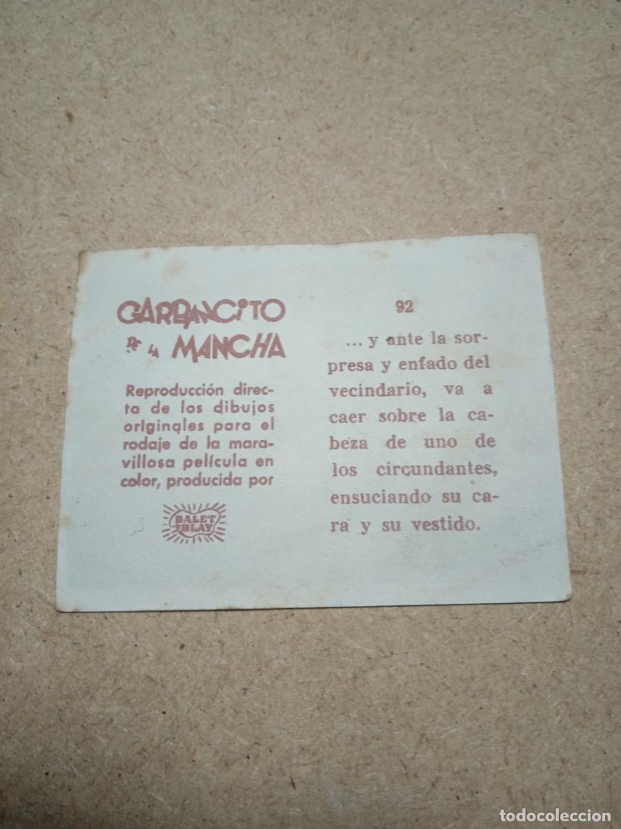 Coleccionismo cromos antiguos: Cromo N&deg; 92 Garbancito de la mancha - Foto 2
