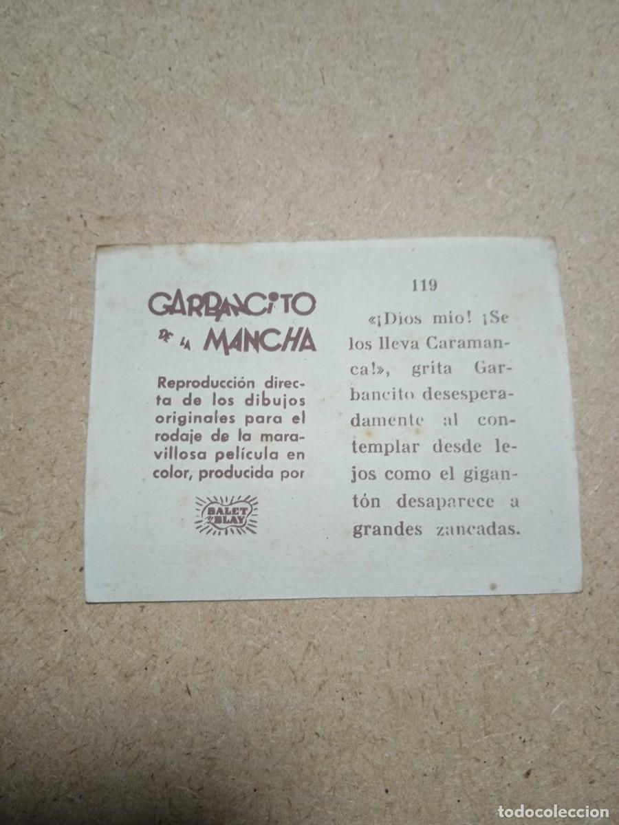 Coleccionismo cromos antiguos: Cromo N&deg; 119 Garbancito de la mancha - Foto 2