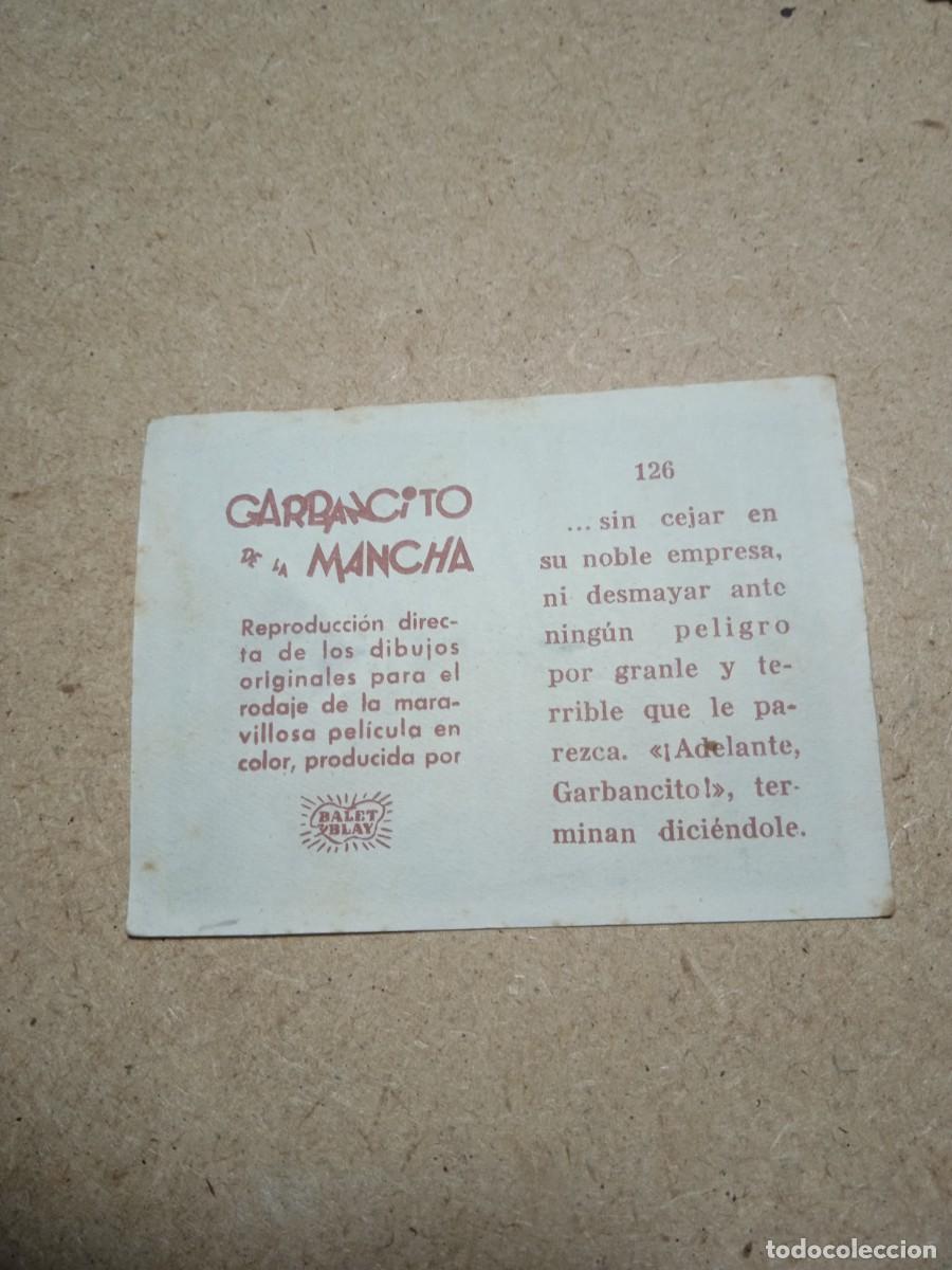 Coleccionismo cromos antiguos: Cromo N&deg; 126 Garbancito de la mancha - Foto 2