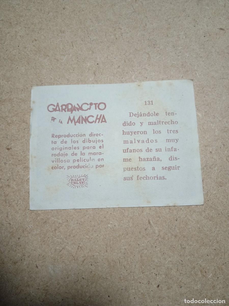 Coleccionismo cromos antiguos: Cromo N&deg; 131 Garbancito de la mancha - Foto 2