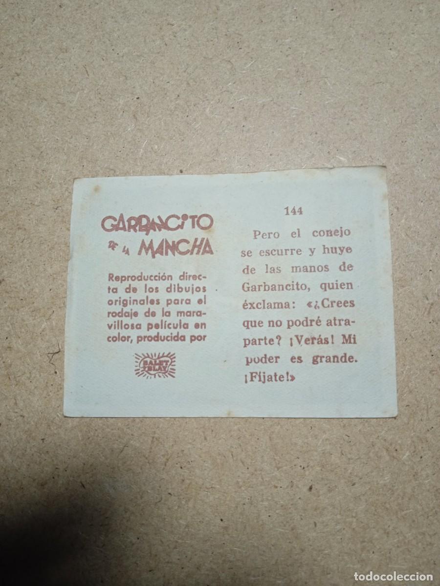 Coleccionismo cromos antiguos: Cromo N&deg; 144 Garbancito de la mancha - Foto 2