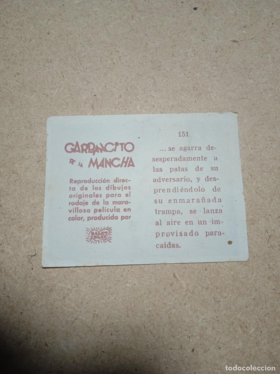 Coleccionismo cromos antiguos: Cromo N&deg; 151 Garbancito de la mancha - Foto 2