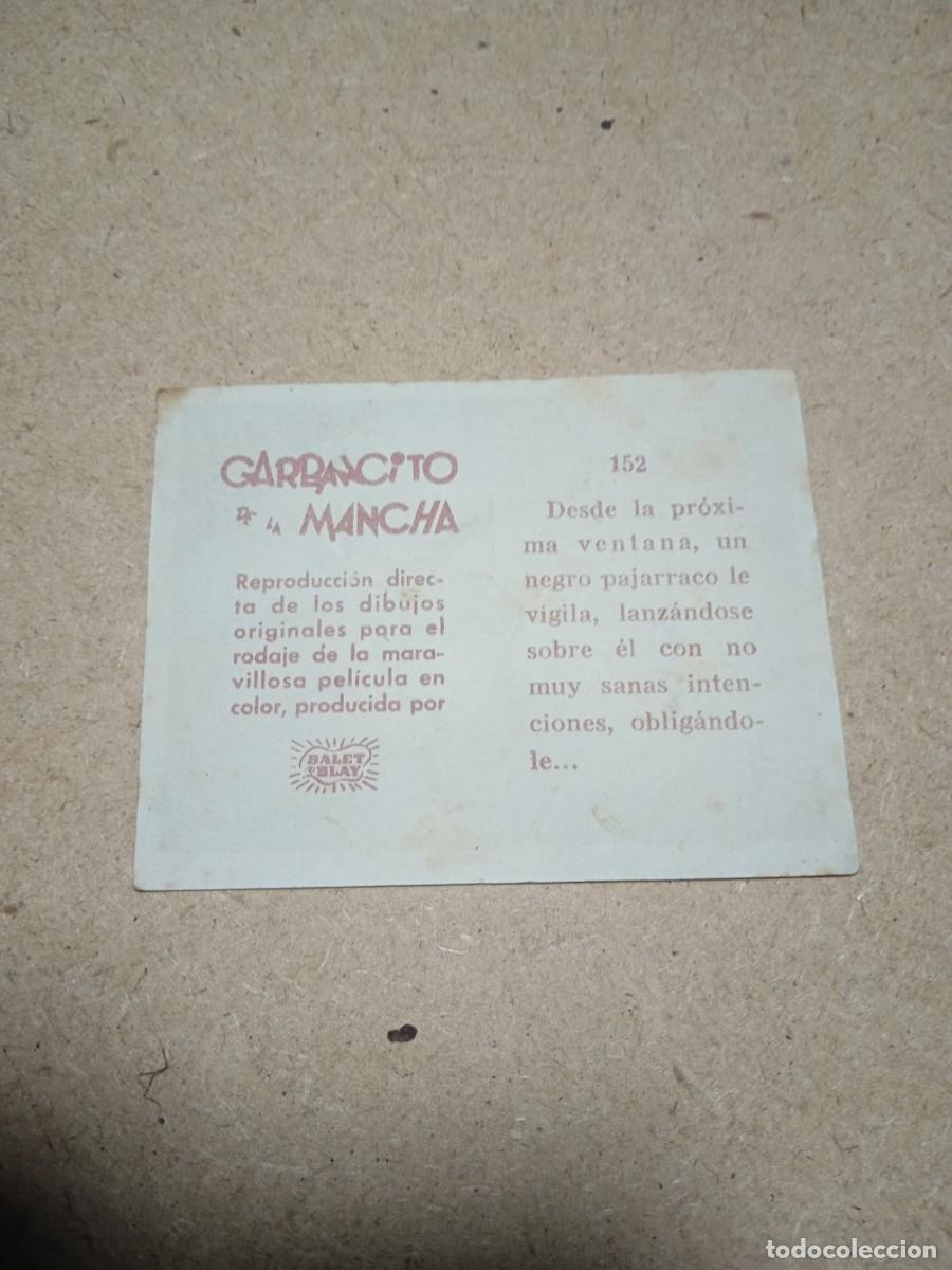 Coleccionismo cromos antiguos: Cromo N&deg; 152 Garbancito de la mancha - Foto 2