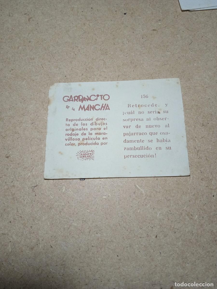 Coleccionismo cromos antiguos: Cromo N&deg; 156 Garbancito de la mancha - Foto 2