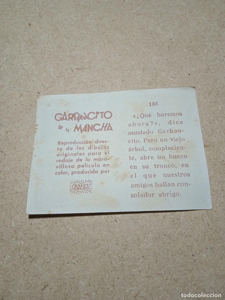 Coleccionismo cromos antiguos: Cromo N&deg; 186 Garbancito de la mancha - Foto 2