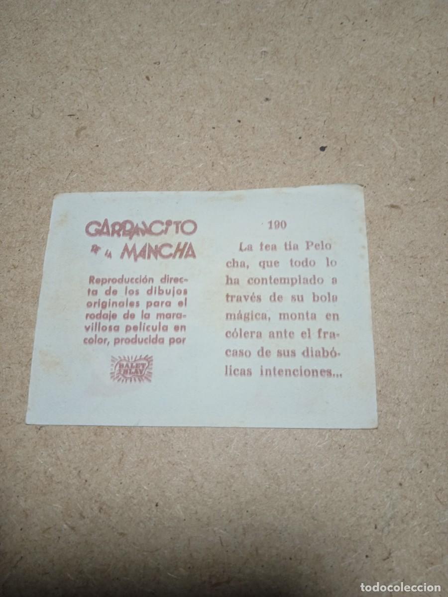 Coleccionismo cromos antiguos: Cromo N&deg; 190 Garbancito de la mancha - Foto 2