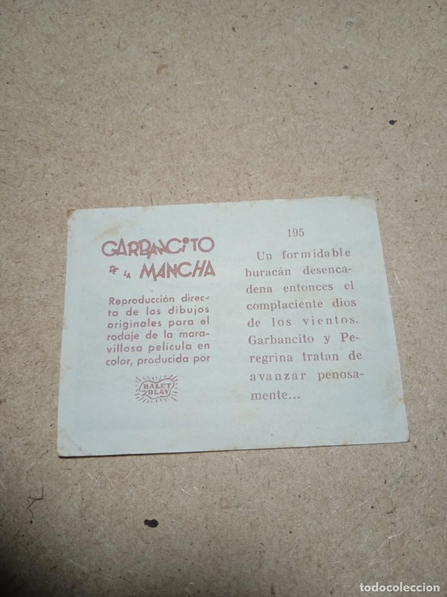 Coleccionismo cromos antiguos: Cromo N&deg; 195 Garbancito de la mancha - Foto 2