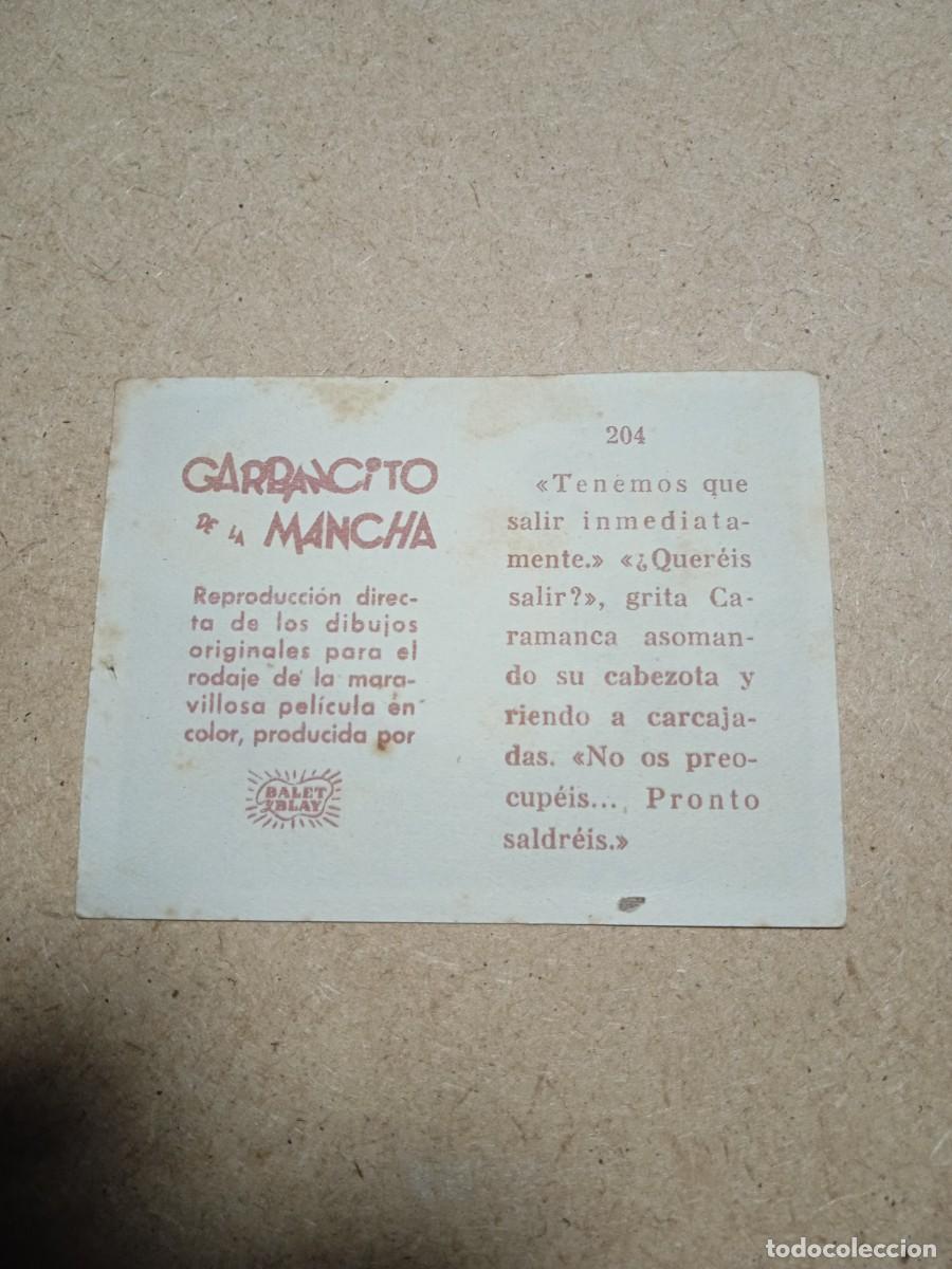 Coleccionismo cromos antiguos: Cromo N&deg; 204 Garbancito de la mancha - Foto 2