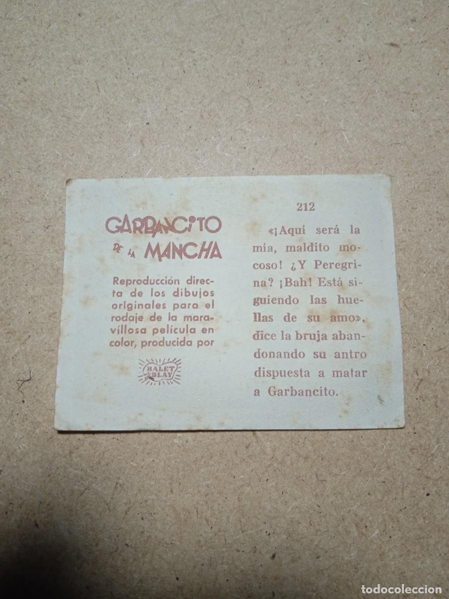 Coleccionismo cromos antiguos: Cromo N&deg; 212 Garbancito de la mancha - Foto 2