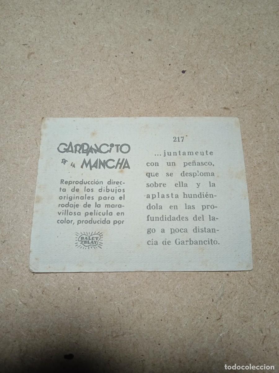 Coleccionismo cromos antiguos: Cromo N&deg; 217 Garbancito de la mancha - Foto 2