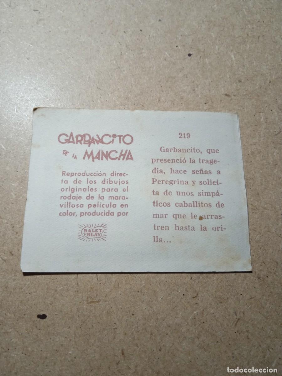 Coleccionismo cromos antiguos: Cromo N&deg; 219 Garbancito de la mancha - Foto 2