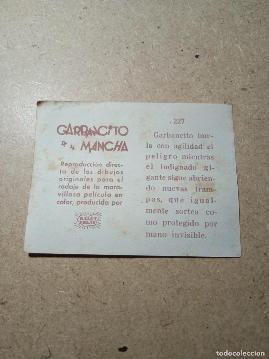 Coleccionismo cromos antiguos: Cromo N&deg; 227 Garbancito de la mancha - Foto 2