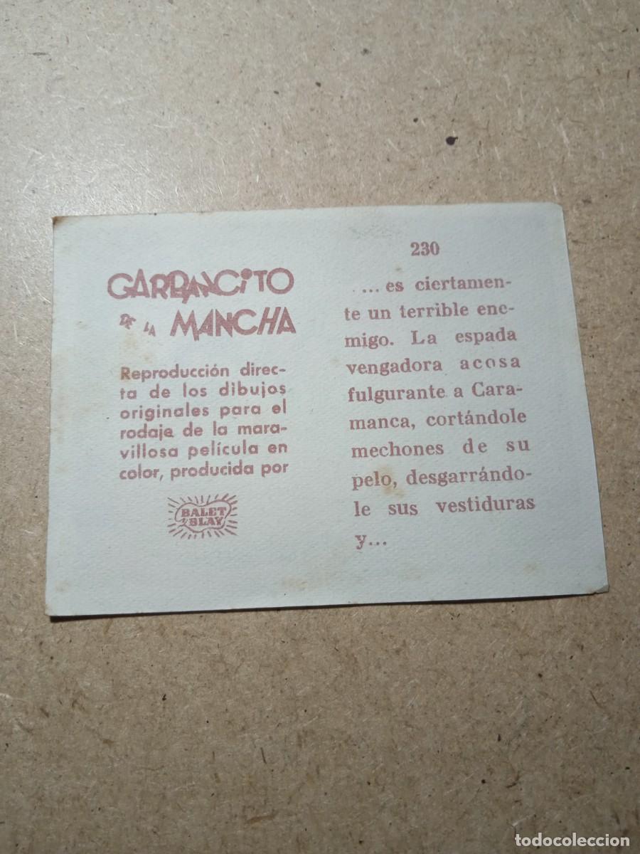 Coleccionismo cromos antiguos: Cromo N&deg; 230 Garbancito de la mancha - Foto 2