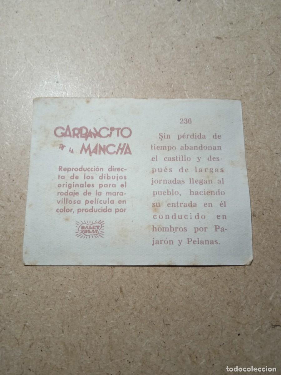 Coleccionismo cromos antiguos: Cromo N&deg; 236 Garbancito de la mancha - Foto 2