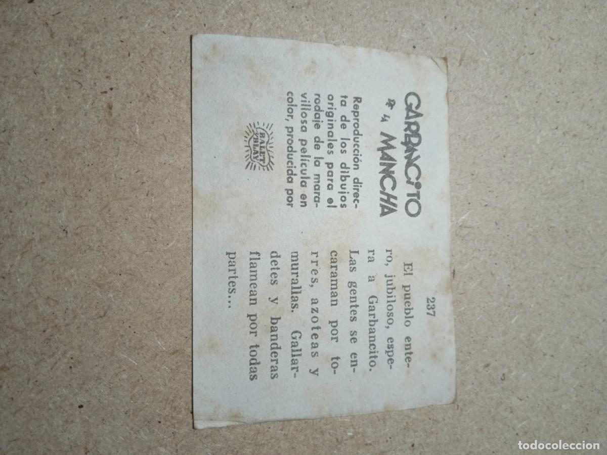Coleccionismo cromos antiguos: Cromo N&deg; 237 Garbancito de la mancha - Foto 2