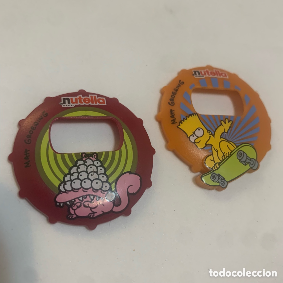 Coleccionismo cromos antiguos: Lote esfera para el reloj de nutella los simpsons - Foto 1