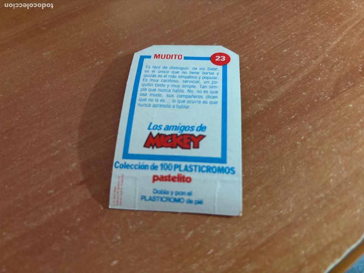 Coleccionismo cromos antiguos: MUDITO N&ordm; 23 PLASTICROMO BIMBO (P6) - Foto 2