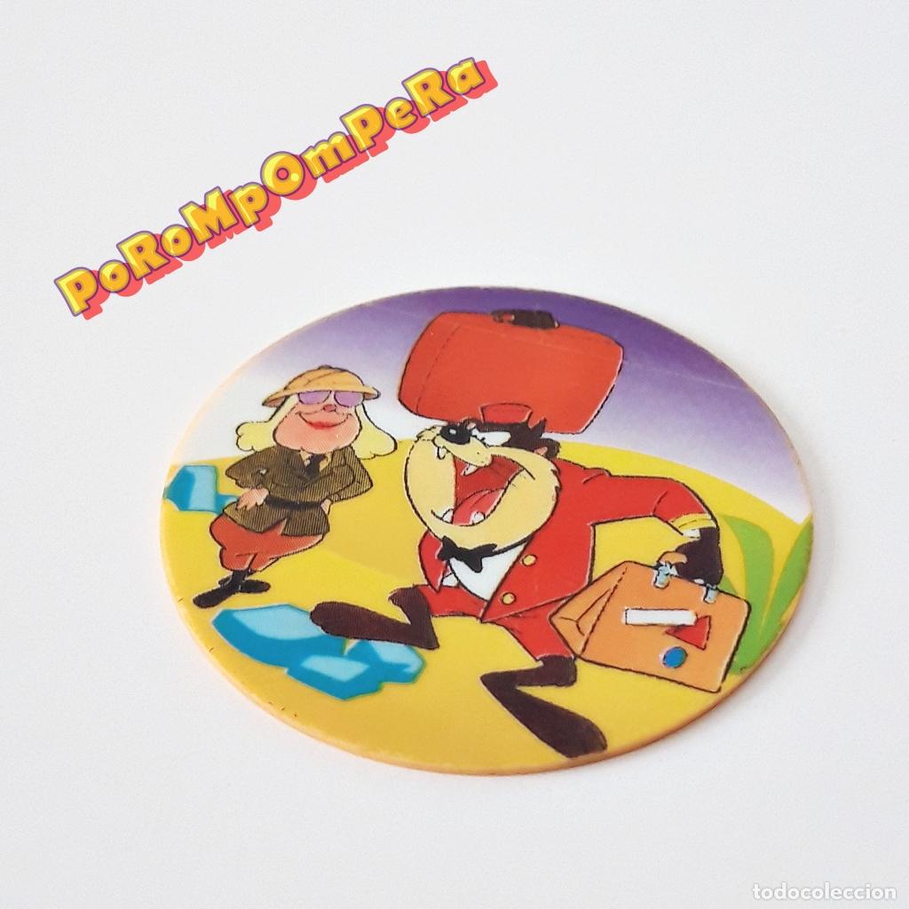 Coleccionismo Cromos antiguos: SUPERTAZO REDONDO TAZ-MANIA 97 TAZ MATUTANO 1994 WARNER BROS. TAZMANIA SUPER TAZO