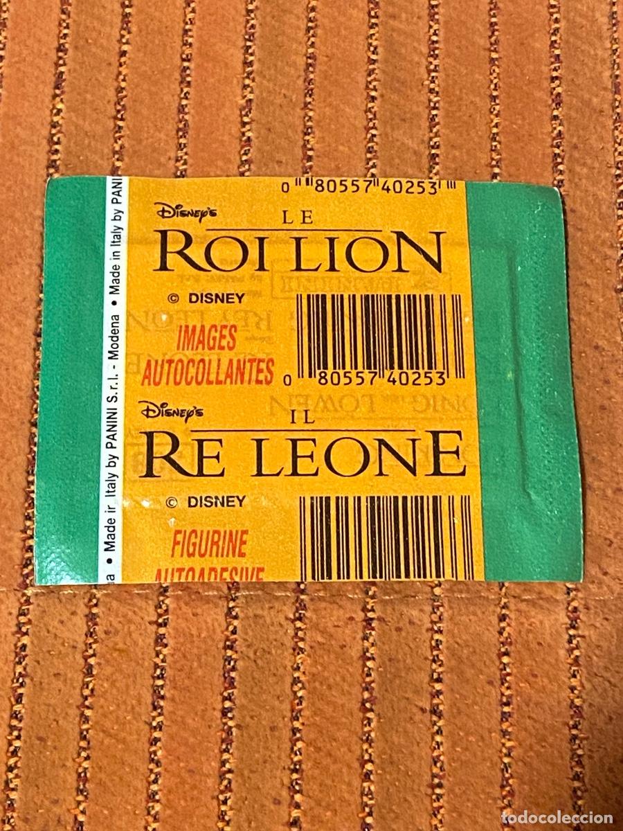 Coleccionismo cromos antiguos: Sobre de cromos Rey Leon sin abrir - Foto 2