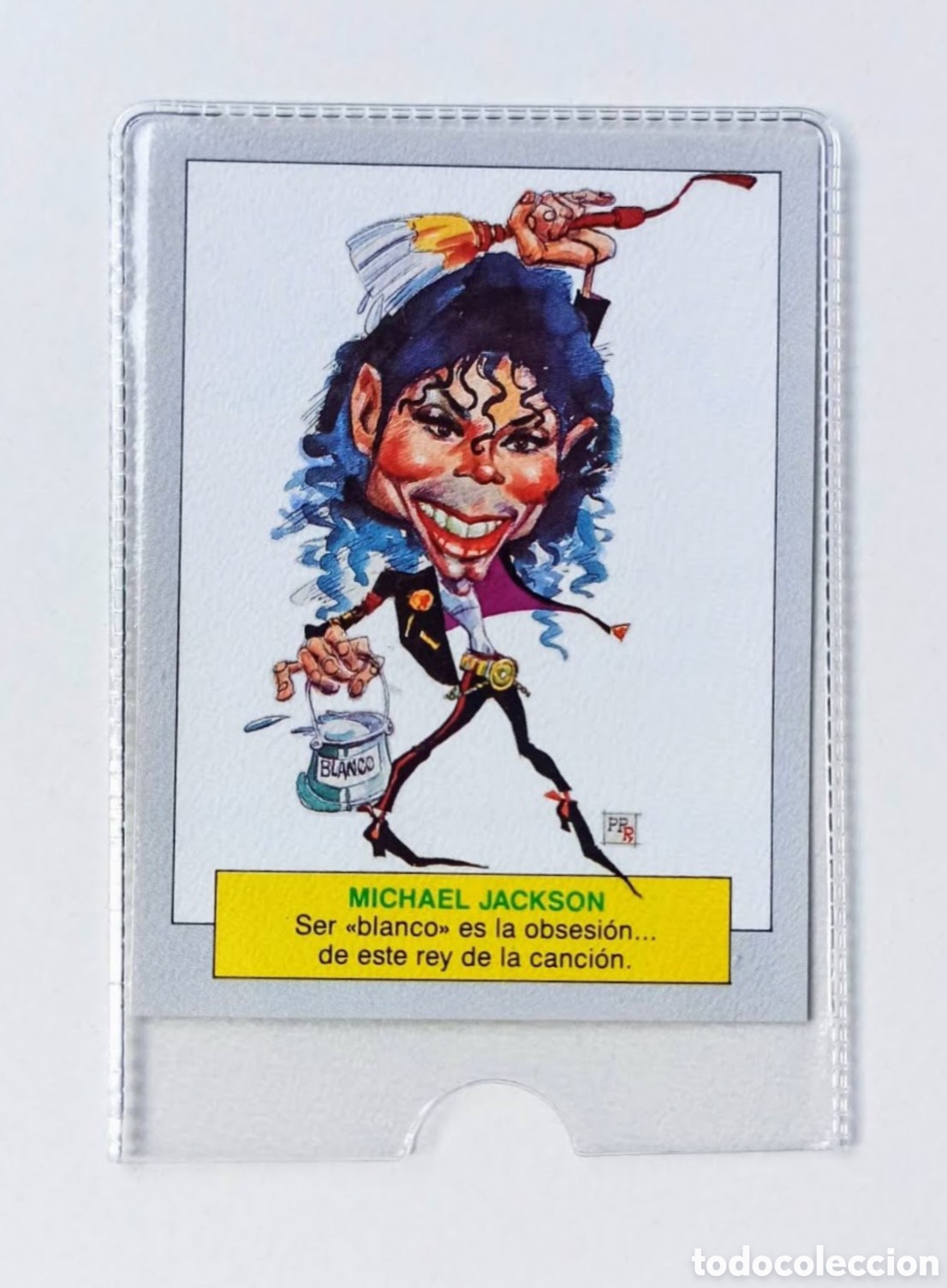 Coleccionismo cromos antiguos: CROMO MICHAEL JACKSON 111 KARIKATAS 1990 - Foto 1