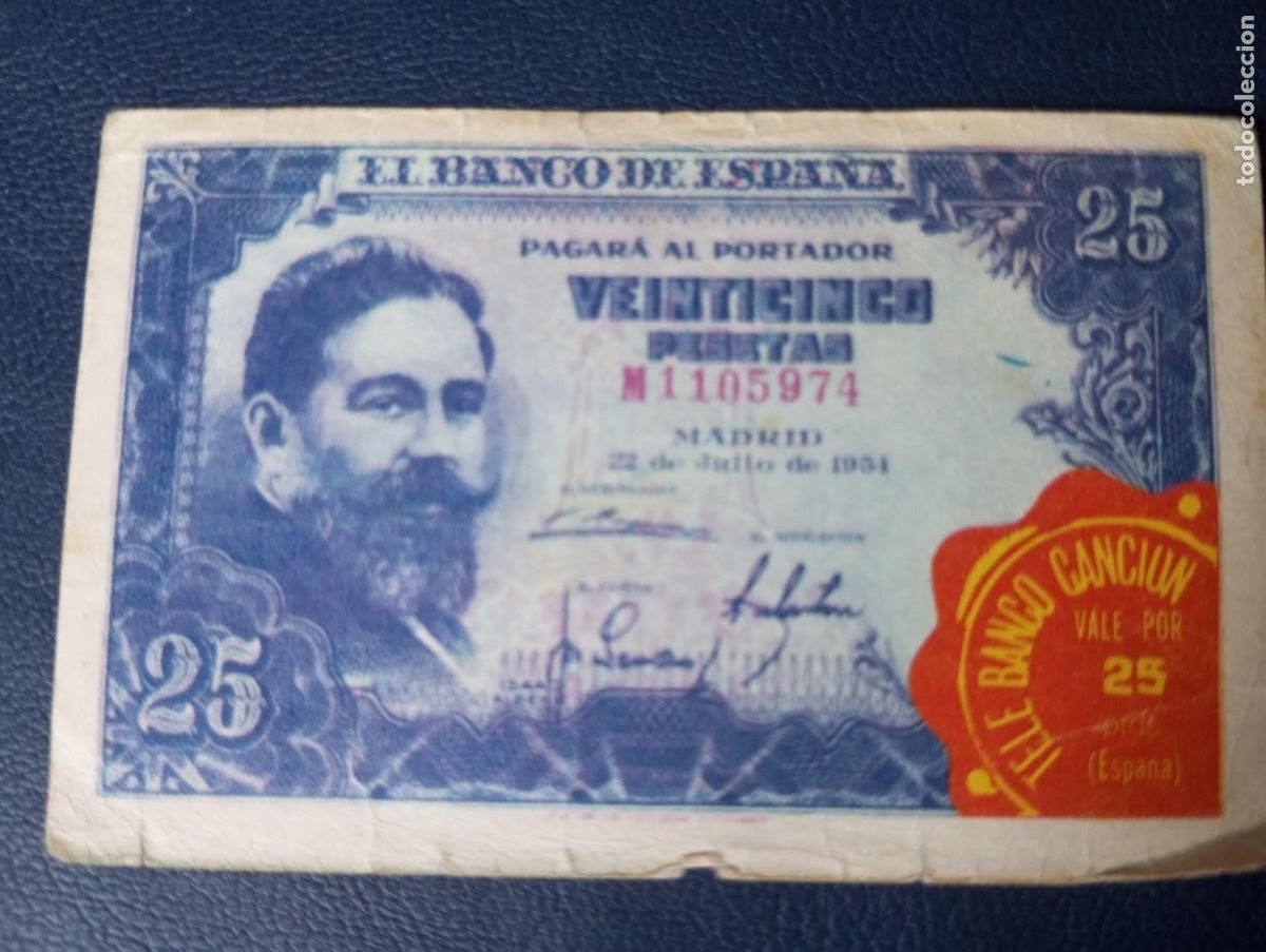 Coleccionismo cromos antiguos: CROMO 25 PTAS TELE BANCO CANCI&Oacute;N
