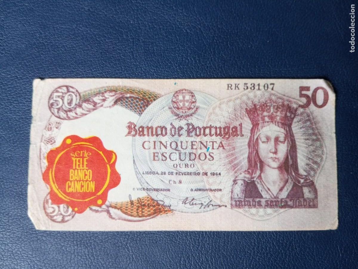 Coleccionismo cromos antiguos: CROMO 50 ESCUDOS PORTUGUESES, TELE BANCO CANCI&Oacute;N