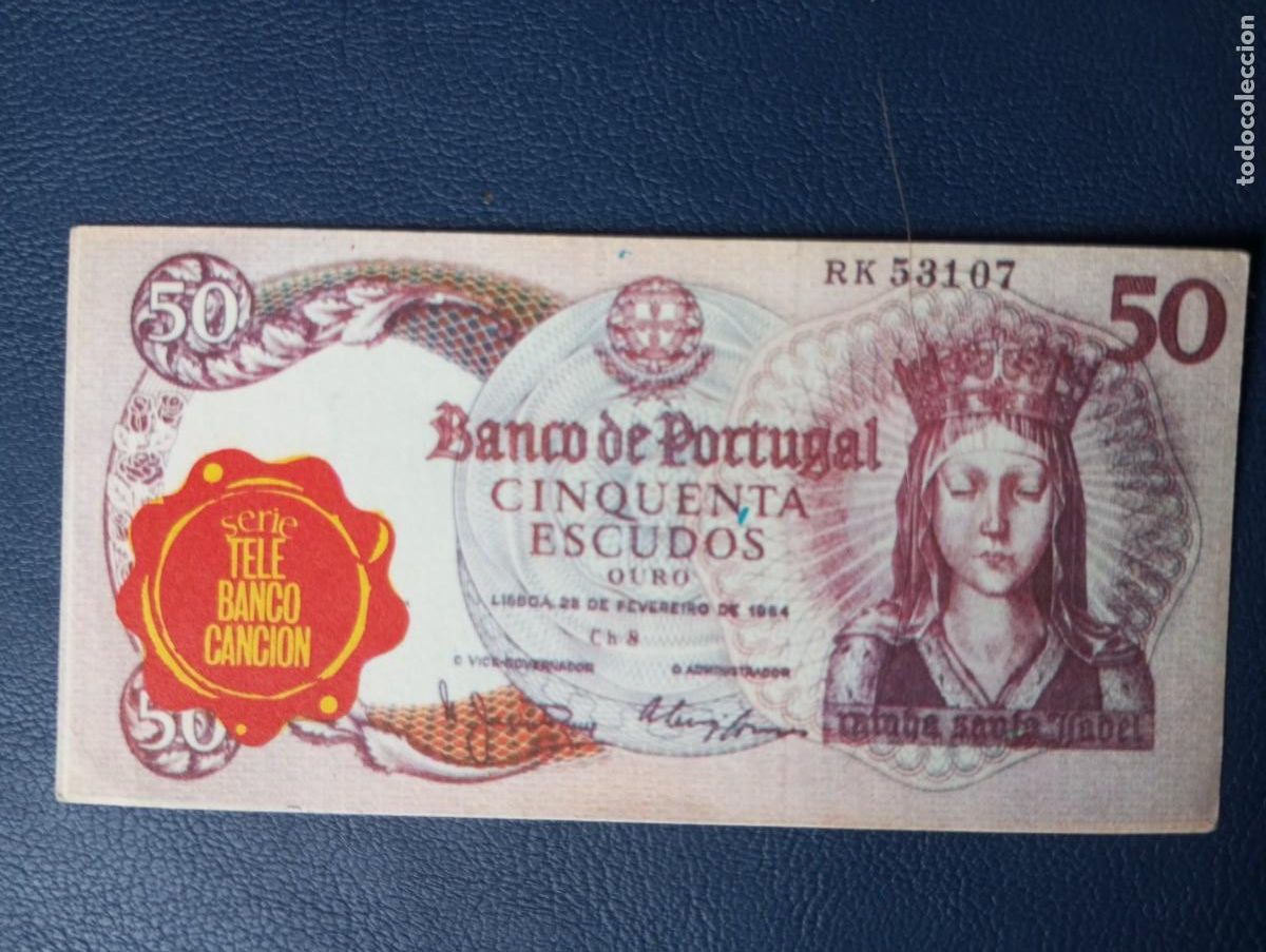 Coleccionismo cromos antiguos: CROMO 50 ESCUDOS PORTUGUESES, TELE BANCO CANCI&Oacute;N