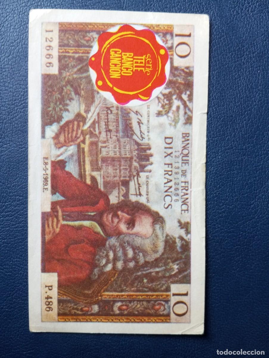 Collezionismo Figurine antiche: CROMO 10 FRANCOS, FRANCIA, TELE BANCO CANCI&Oacute;N