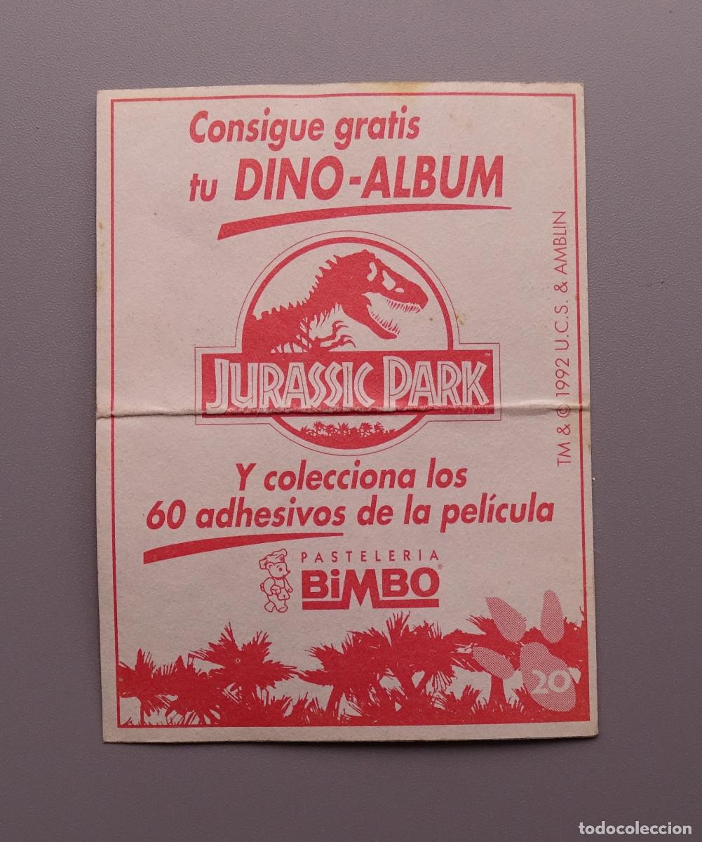 Coleccionismo cromos antiguos: Cromo Jurassic Park - Bimbo - Foto 2