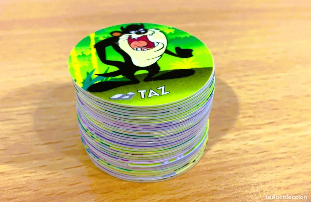 Coleccionismo Cromos antiguos: COLECCI&Oacute;N COMPLETA 30 SUPER TAZO (71 AL 100) TAZMANIA / WARNER BROS, TAZOS DE MATUTANO (1994)
