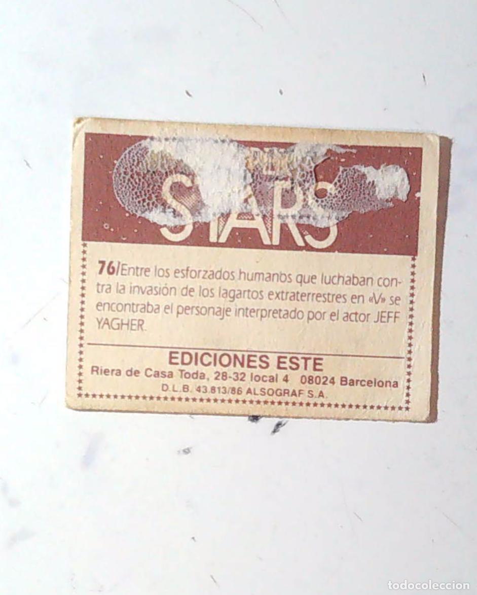 Coleccionismo cromos antiguos: SUPER STARS EDICIONES ESTE 76 UVE JEFF YAGHER - Foto 2