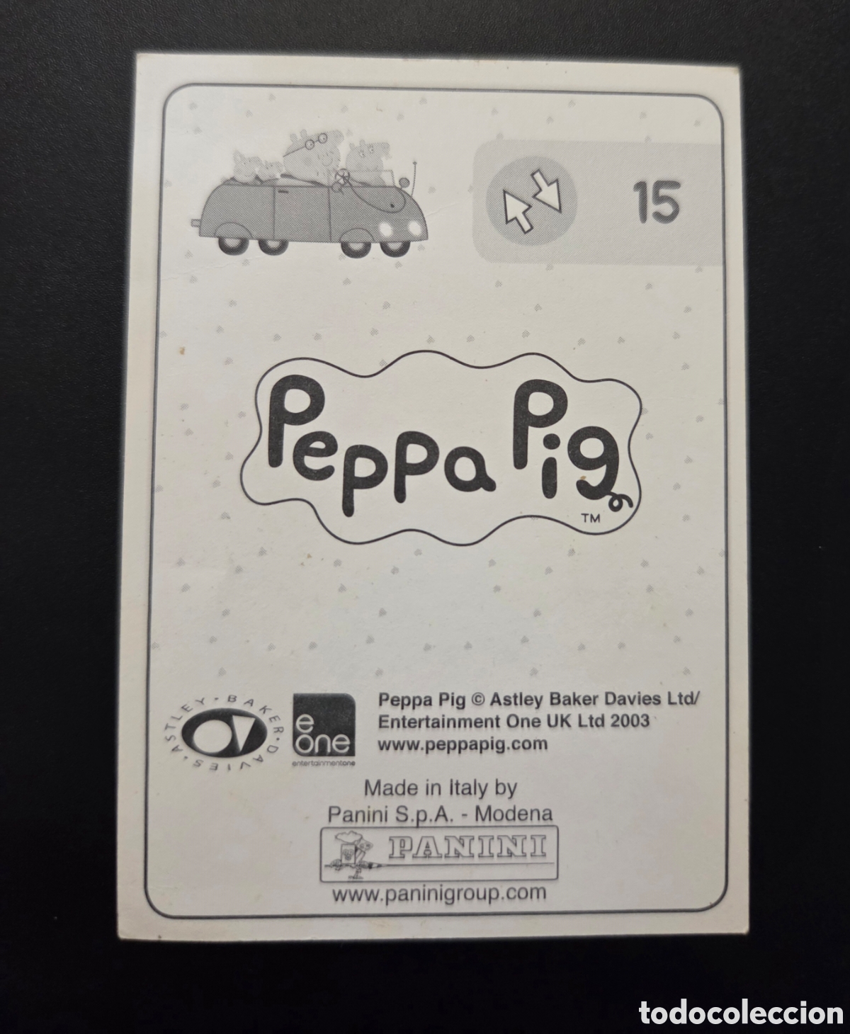Coleccionismo cromos antiguos: CROMO N&deg; 15 PEPPA PIG 2003 PANINI - Foto 2