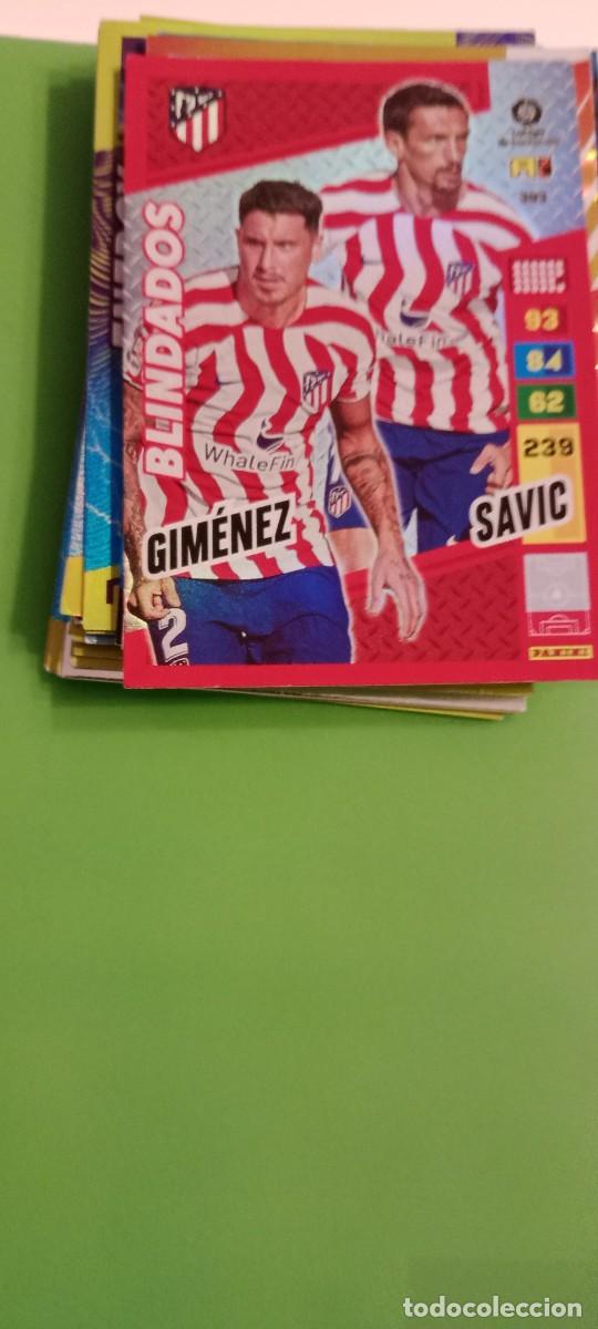 Coleccionismo Cromos antiguos: BLINDADOS ATLETICO DE MADRID PANINI FICHA ADRENALYN XL 2022 2023 22 23 C-BLOCK