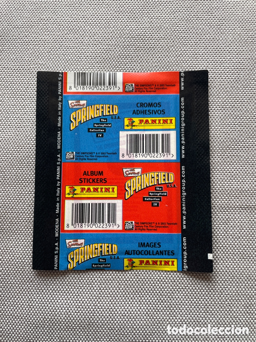 Coleccionismo cromos antiguos: THE SIMPSONS Sobre de cromos sin abrir - Foto 2