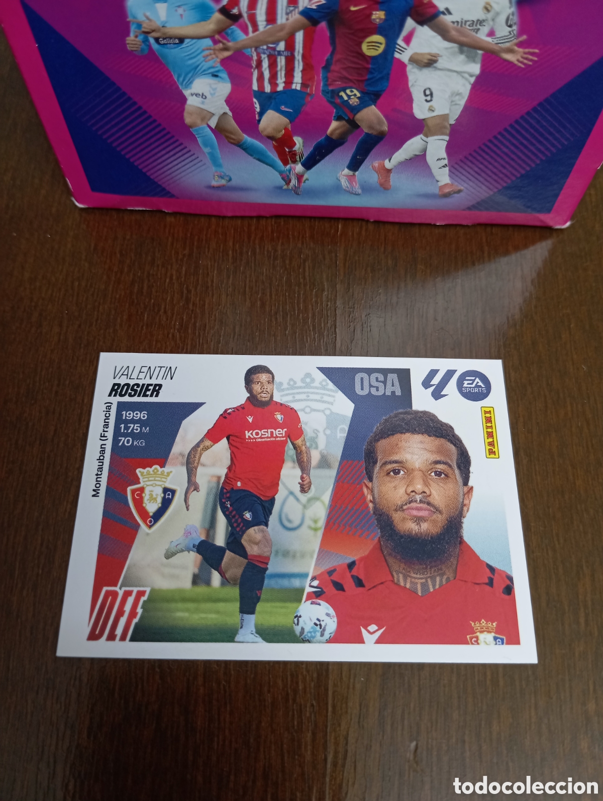Collectionnisme Cartes &agrave; collectionner anciennes: ROSIER 5 OSASUNA LIGA ESTE 25-26