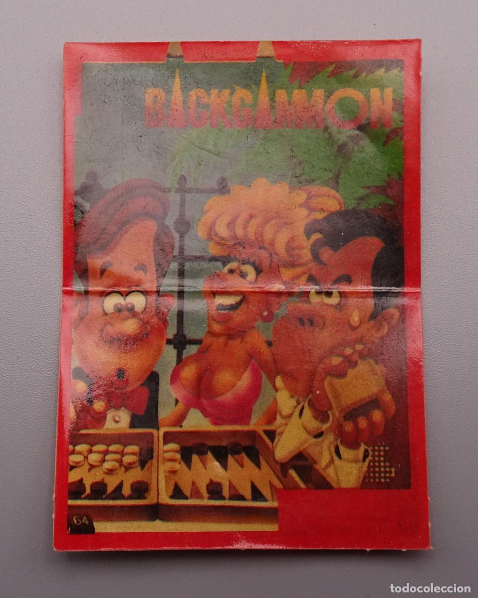 Coleccionismo cromos antiguos: Cromo MSX Sony - Bollycao - Backgammon - Foto 1