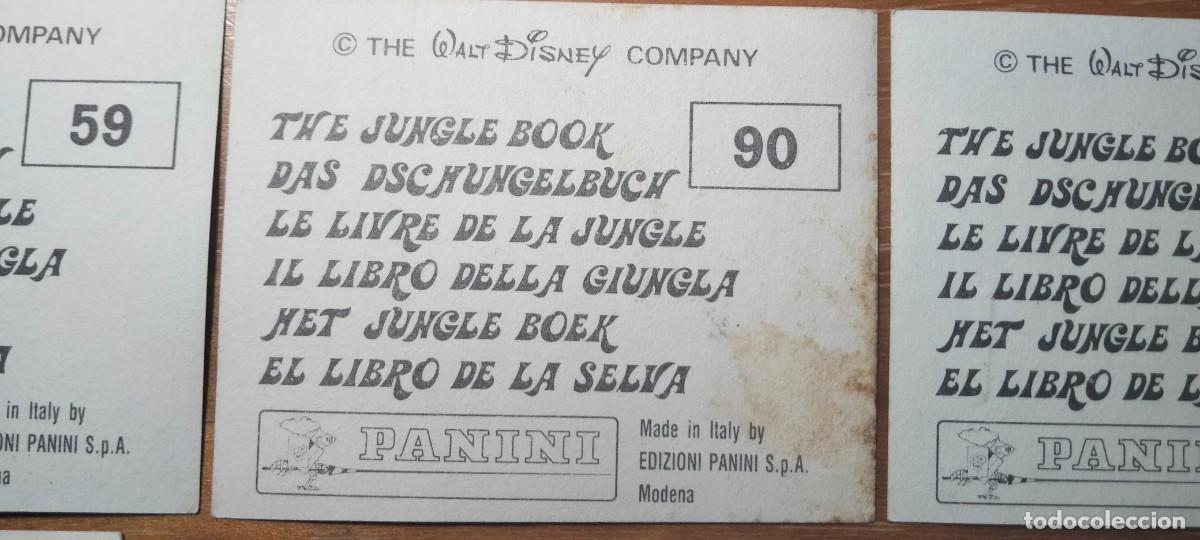 Coleccionismo cromos antiguos: 6 CROMOS DE LA COLECCI&Oacute;N EL LIBRO DE LA SELVA - PANINI - Foto 3