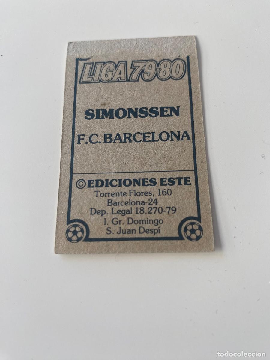 Coleccionismo cromos antiguos: Este 79-80 Simonssen despegado - Foto 2